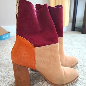 COPY - Block colored fall boots with heel